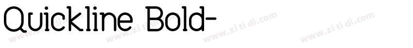 Quickline Bold字体转换